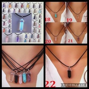 Crystal stone necklace